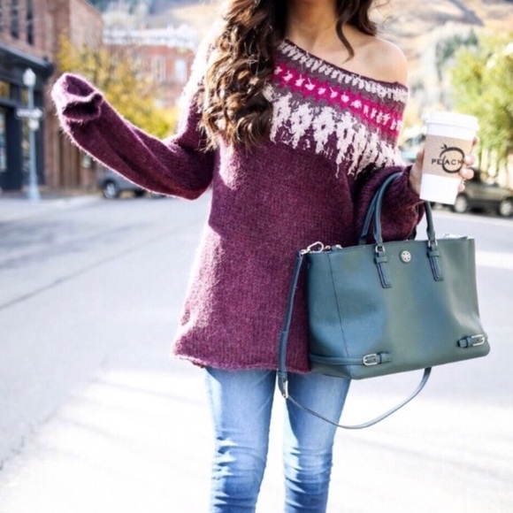 Free People Sweaters - Free People Baltic Fair Isle Wool Blend Sweater